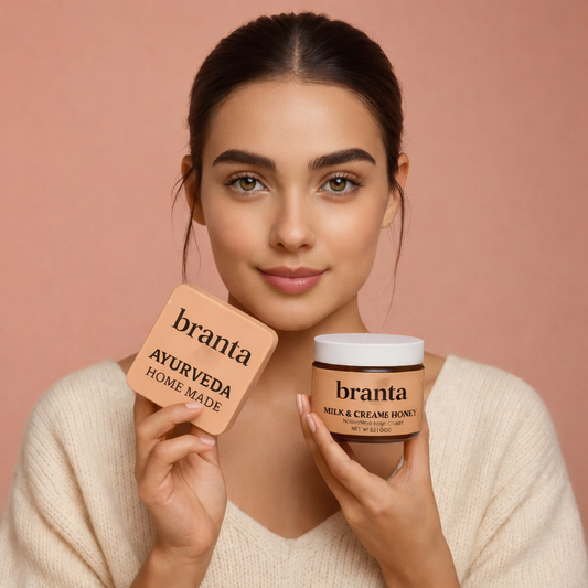 Branta Ayurvedic Tan Removal Soap | Natural Skin Brightening & Deep Cleansing (100g)